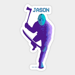 Jason 8 bit Sticker